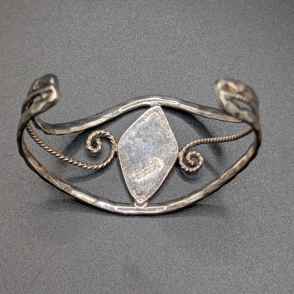 Silver Turquoise Cuff Bracelet - image 6